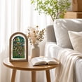 thumbnail image 5 of Abstract Colorful Floral Oval Wall Art, Bright Spring Flower Botanical Oval Framed Wall Art, Waterproof Cottage Core Home Decor for Western Farmhouse Bedroom Living Room, Home Retro Decor Products, 5 of 6