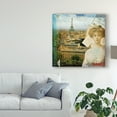 thumbnail image 3 of Trademark Fine Art 'Eiffel Romance II' Canvas Art by Sandy Lloyd, 3 of 4