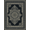 Black, Pattern 6, variant on ODIKA 8'x10' Washable Area Rug Modern Farmhouse Boho Medallion With Distressed Abstract Border Accents for King Size Bedroom Under Bed, Master Suite, Non-Shedding, Easy Care