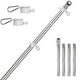 thumbnail image 1 of Asta de bandera para muebles de exterior, kit de asta de bandera de pared con anillo giratorio de 360 grados, kit de asta de bandera de acero inoxidable, ideal para casas, jardines, patios, cercas ext, 1 of 3