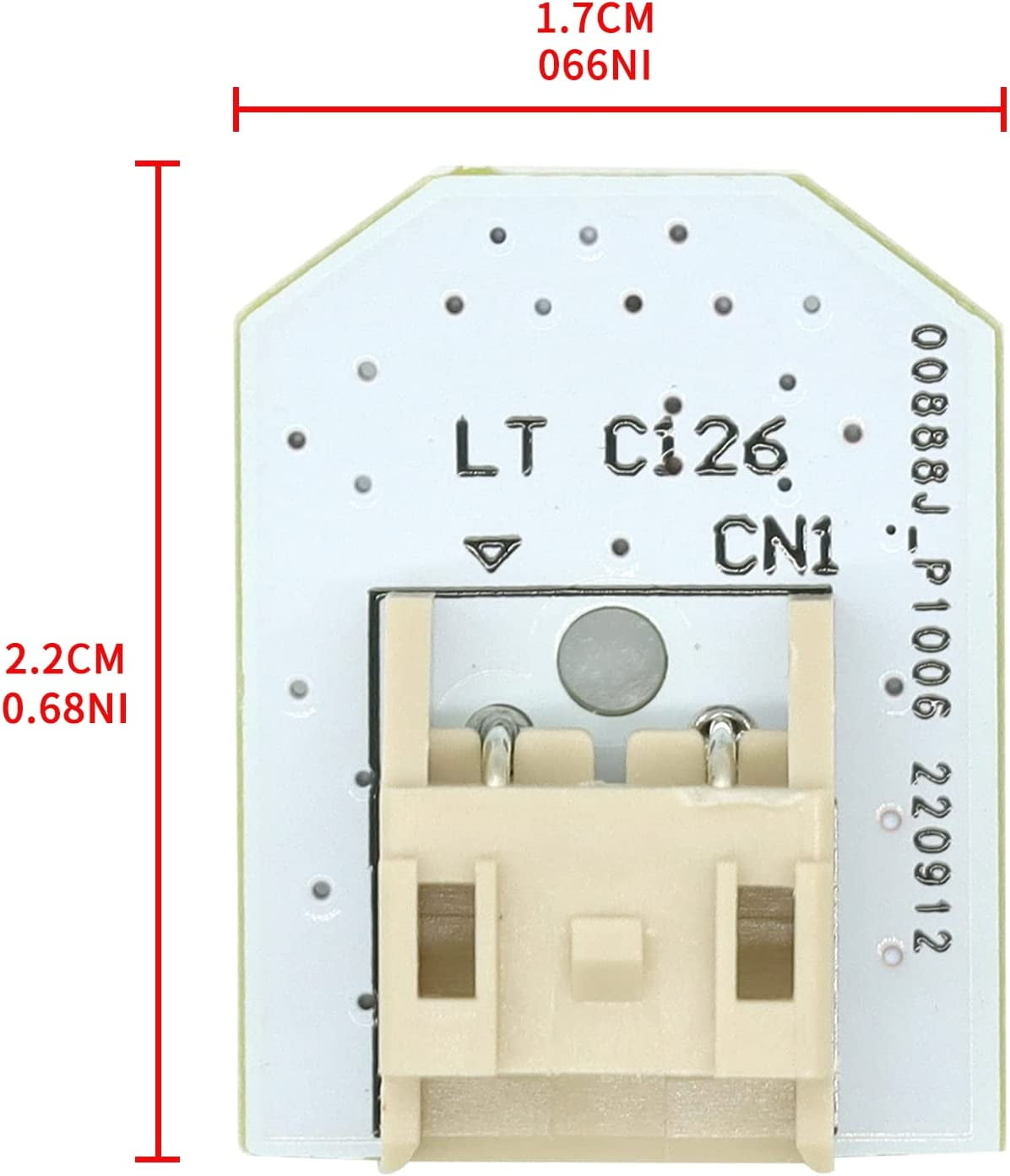 2pcs Refrigerator Light Bulb for WR55X11132, WR55X25754