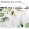 thumbnail image 6 of Green Shower Curtain, Spring Sage Green Gold Eucalyptus Leaves Branches Plants Botanical Watercolor Bath Curtains Waterproof Fabric with Hooks for Home Decor, 72Wx84H, 6 of 6