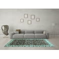 thumbnail image 3 of Ahgly Company Indoor Square Abstract Light Blue Modern Area Rugs, 5' Square, 3 of 4