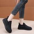 thumbnail image 2 of Fuzzy Winter Ankle Boots for Women Quilted Waterptoof Slip on Non Slip Snow Booties Comfy Loafers Walking Shoes, 2 of 6