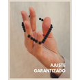 thumbnail image 3 of diseños Pulsera de Letras - Pulsera de Cuentas para Parejas I Pulseras de Pareja de Ónix Grabadas I Pulsera de Cuentas Negra Personalizada, 3 of 5