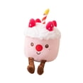 thumbnail image 1 of Juguete de peluche con forma de pastel para decoración de fotos, accesorio para niños, juguete de peluche con forma de pastel de cumpleaños para el fresa, 1 of 8