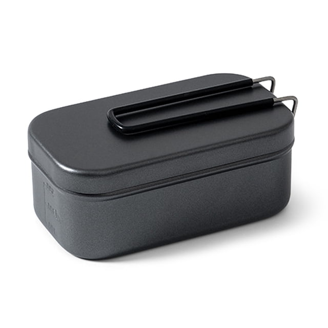 yeacher Japanese-Style Aluminum Bento Box with Non-Stick Coating, 800ml Capacity, Compact Design (16.5x9.5x6.7cm), Lightweight 170g, Includes 1 Lunch Tin Box