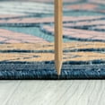 thumbnail image 4 of 4x6 Water Resistant, Indoor Outdoor Rugs for Patios, Front Door Entry, Entryway, Deck, Porch, Balcony | Outside Area Rug for Patio | Aqua, Floral | Size: 3'10'' x 5'3'', 4 of 8