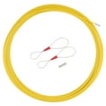 thumbnail image 1 of Unique Bargains Duct Fish Tape Duct Rodder Fiberglass 4.5MM 60M/197FT Wire Cable Running Rod Yellow, 1 of 7