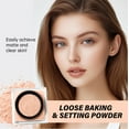 thumbnail image 5 of Makeup Setting Powder - Lightweight, Talc-Free Finishing Powder for Face Makeup with a Soft, Natural Finish - Long-lasting And Not Easy To Peel Off Clear And Transparent Soft Focus Matte Powder, 5 of 5