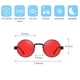 thumbnail image 2 of Las gafas de sol redondas retras de la pierna del resorte del marco forman las gafas de sol de la tendencia, hechas de aleación, TAC, 2 of 5