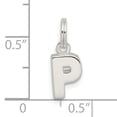 thumbnail image 3 of Sterling Silver P Charm, 3 of 3