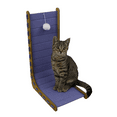 thumbnail image 6 of Aukify Cat Scratching Pad for Indoor Cats | Cat Scratch Furniture Protector With Ball Kitten Toys | L Shaped Felt Cat Scratcher | Horizontal and Vertical Cat Scratch  26.8' Blue, 6 of 7