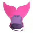 thumbnail image 2 of Pink Adjustable Mermaid Swim Fin for Swimming Training Children Swimming Fins Training Swimming Foot Flipper Diving Feet Tail Monofin Girl Boys, 2 of 8