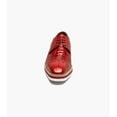 thumbnail image 6 of Stacy Adams Alario Wingtip Oxford Croco Leather Shoes Red 25725-600, 6 of 7