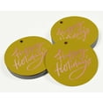 thumbnail image 3 of Inkdotpot Rose Gold Foil Paper Hang Tags Happy Holiday Favor Tags 50 Pieces, 3 of 6