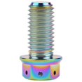 thumbnail image 2 of Wanyifa Titanium Flange Hex Head Bolt M10 20 25 30 35 40 45 50 55 60 65 70 75 80 85 90mm Screws,M10x20mm Pitch 1.25mm,Rainbow,4 Pcs, 2 of 6