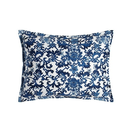 Ralph Lauren Dorsey Decorative Pillow 15 X 20 Blue White