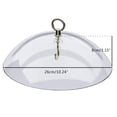 thumbnail image 2 of Plastic Weather Protective Dome Cover for Hanging Bird Feeders Protective Cover Suspended Dome Protector Outdoor Yard Protector, 2 of 6