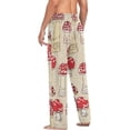 thumbnail image 6 of GZHJMY Vintage Mushroom Pajama Pants For Men, Men's Separate Bottoms, Small, Lounge Pants with Pockets, Christmas New Year Birthday Gifts, Small, Christmas New Year Birthday Gifts, Small, 6 of 7