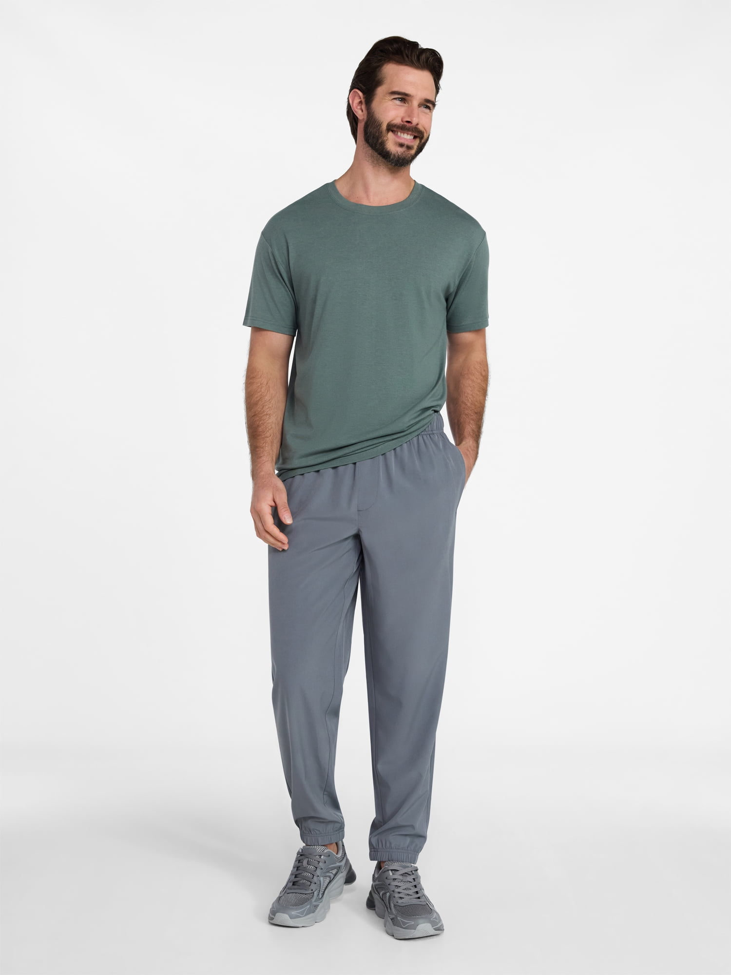Athletic Works Men's and Big & Tall Tri Blend Tee with Short Sleeves, Sizes XS-4XLT