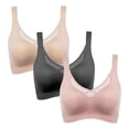 thumbnail image 4 of Censtreet 3PCS Sports Bras for Women Athletic Tank Tops for Yoga and Workout Brassieres Bra Soft Wireless Bralette, 4 of 9