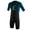 Black/Ocean/Slate, variant on O'NEILL TODDLER REACTOR-2 2MM BACK ZIP SHORT SLEEVE SPRING WETSUIT (Multiple Sizes and Colors)