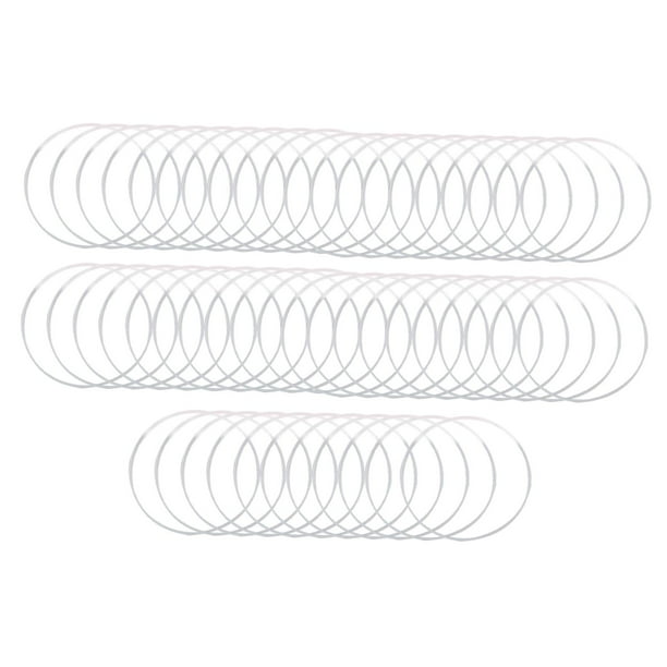 Kit de juntas tóricas para relojes, arandelas de sellado impermeables, junta blanca para herramienta de reparación de relojes 51 piezas 15-40 mm