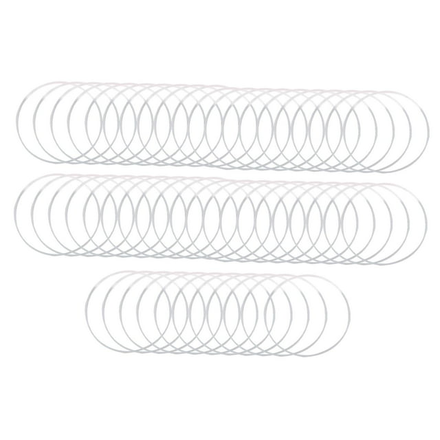 Junta de reloj Arandela de goma Sellos 0.9 mm Altura 0.45 mm Grueso Junta blanca Goma O 51 piezas 15-40 mm Yuyangstore junta de reloj