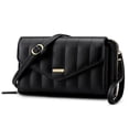 thumbnail image 1 of Peacocktion - Cartera Para Mujer, Tarjetero, Tarjetero, Rfid, Gran Capacidad, Bandolera, 2 Correas, Color Negro, 1 of 5
