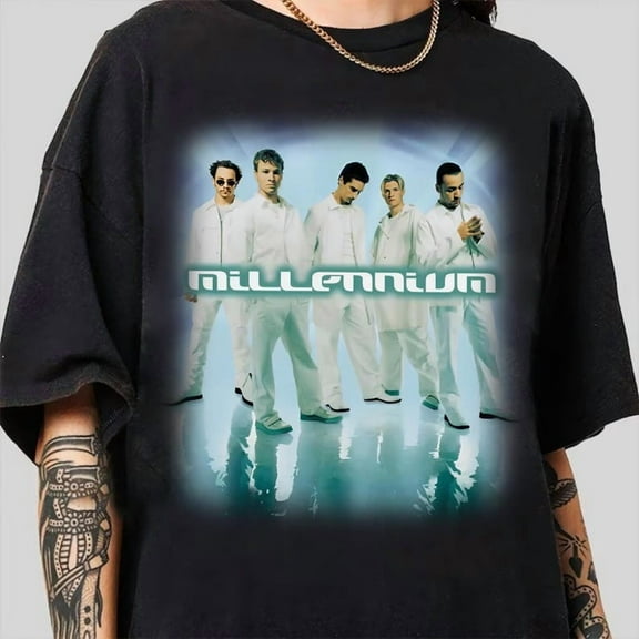 Backstreet Boys Millennium Logo Shirt, 90s Boy Band Tee, Vintage Shirt, BSB Shirt Tour Shirt