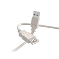 thumbnail image 4 of Cable Leader 15ft USB 2.0 Type A High Speed Extension Cable Male to Female, Ash White, 4 of 5