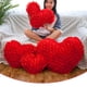 thumbnail image 5 of Cojín de peluche de 39 x 50 cm con diseño de rosa decorativa, ideal como regalo de San Valentín, color rojo, 5 of 7
