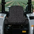 thumbnail image 4 of Uorisanigo Riding Lawn Mower Seat Cover with Storage Bags, Gray Leopard Print Tractor Seat Cover Compatible with Husqvarna Craftsman Toro John Deere Cub Cadet Riding Lawn Mower, 4 of 7