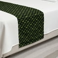 thumbnail image 2 of Salamander Bed Runner, Repeating Continuous Print of Wildlife Organisms Reptiles, Decorative Accent Bedding Scarf for Hotels Homes and Guestrooms, Twin, Olive Green and Charcoal Grey, by Ambesonne, 2 of 2