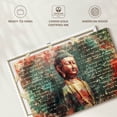 thumbnail image 6 of Elephant Stock Awakened Buddha Wall Art - Horizontal Canvas Wall Art - Living Room Wall Decor - People Canvas - Blue And Teal Decor - 45" x 30", 6 of 8