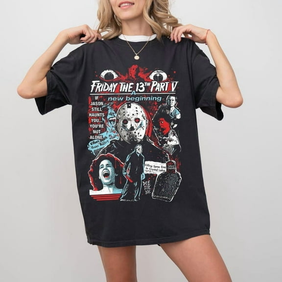 Friday the 13th shirt, 90s Horror Movie TShirt, Horror Halloween TShirt, Movie Tees