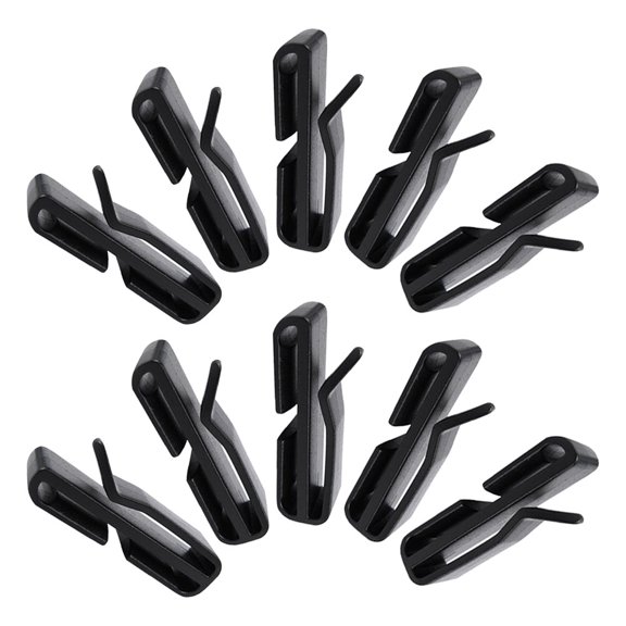 Raindrops 10PCS Plastic Belt Keeper Clips Webbing Ending Clip Hiking Camping Outdoor Clip Buckle Backpack Strap Keeper Clips Webbing Clips