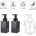 thumbnail image 3 of Dispensador de Jabon 4 Paquetes, Dispensador de Jabon Baño, Dispensador de Shampoo para Regadera Plástico, Dispensador de Shampoo y Acondicionador Recargable (Marrón), 3 of 4