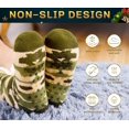 thumbnail image 4 of Men's Winter Thermal Fleece Lining Knit Slipper Socks Christmas Non Slip Socks, 4 of 6