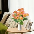 thumbnail image 6 of Kumdkd Artificial Orange Daisies Bouquet - Realistic Faux Flowers for Indoor/Outdoor Decor, 13 Inch UV-Resistant Plastic Stems (Eco-Friendly), 6 of 6