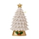 thumbnail image 1 of Adorno de mesa en miniatura para árbol de Navidad, accesorio para fotografía de boda, artesanía de resina de escritorio, estatua navideña Blanco, 1 of 8