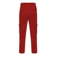 thumbnail image 4 of HOWPAY Baggy Cargo Sweatpants for Men Plus Size Drawstring Waist Joggers with Pockets Straight Leg Loose Fit Open Bottom Athletic Sweat Pants Red XL, 4 of 6