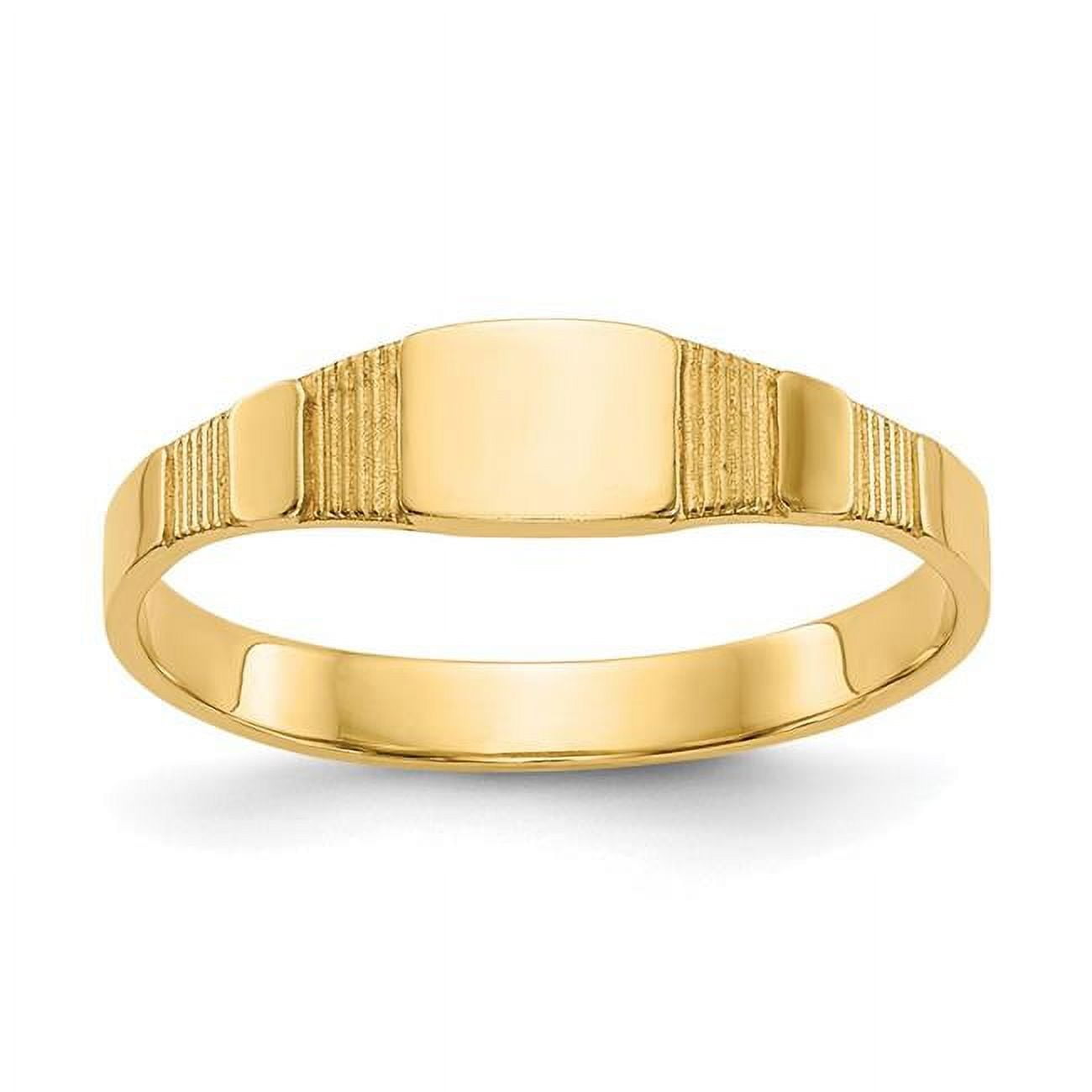 Kids Signet Ring, Signet Ring, Gold Signet Ring, Initials Ring, 10k Yellow Gold  Ring, Signet Yellow Gold, Free Shipping, Girl Ring, Boy Ring - Etsy