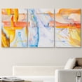 thumbnail image 2 of wall26 Canvas Print Wall Art Set Orange, Red &amp; Blue Watercolor Explosion Abstract Shapes Illustrations Minimalism Chic Scenic Relax/Calm Patterns for Living Room, Bedroom, Office - 16"x24&qu, 2 of 5