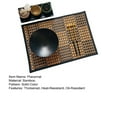 thumbnail image 4 of HEVIRGO Bamboo Woven Placemat Retangle Shape Thickened Parties Weddings Banquets Table Decoration Dining Kitchen Mat, 4 of 10