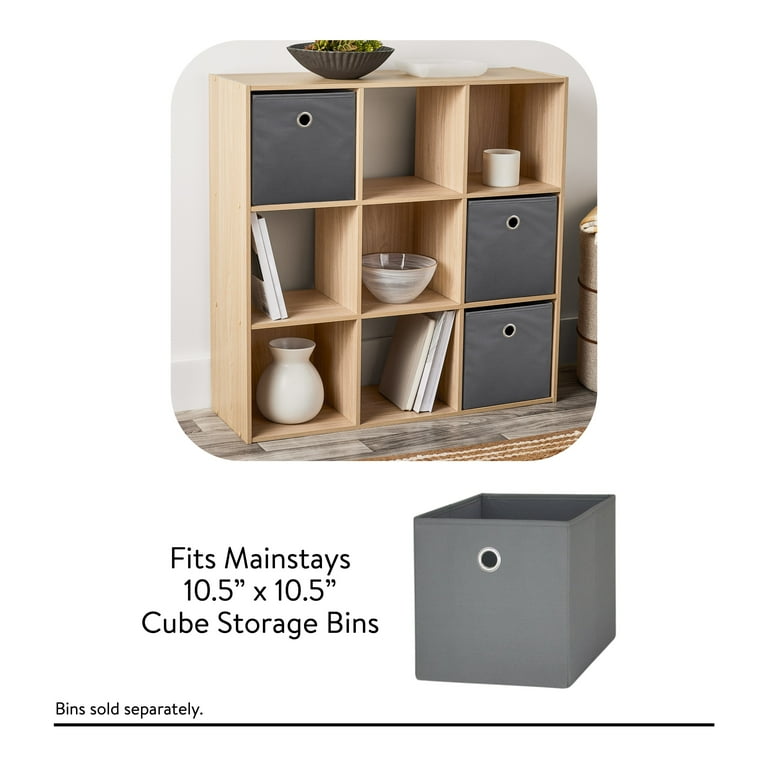 Mainstays 9 Cube Storage Organizer, Spring Pine - Walmart.com