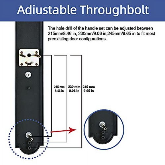 Matte Black Double Door Handle Set with Door Lever Handle,(Keyed and Dummy Set),ZSCY-MDHST2018DB-SET