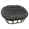 thumbnail image 2 of 65-inch by 48-inch Solid Microsuede Double Papasan Cushion 93304-MS-BK, 2 of 2