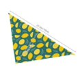 thumbnail image 2 of Dog Bandanas, darkgreen Lemon leaves Adjustable Dog Scarf Triangle Bib Handkerchief Accessories for Small Medium Large Dogs, Cats, Pets, 2 of 6